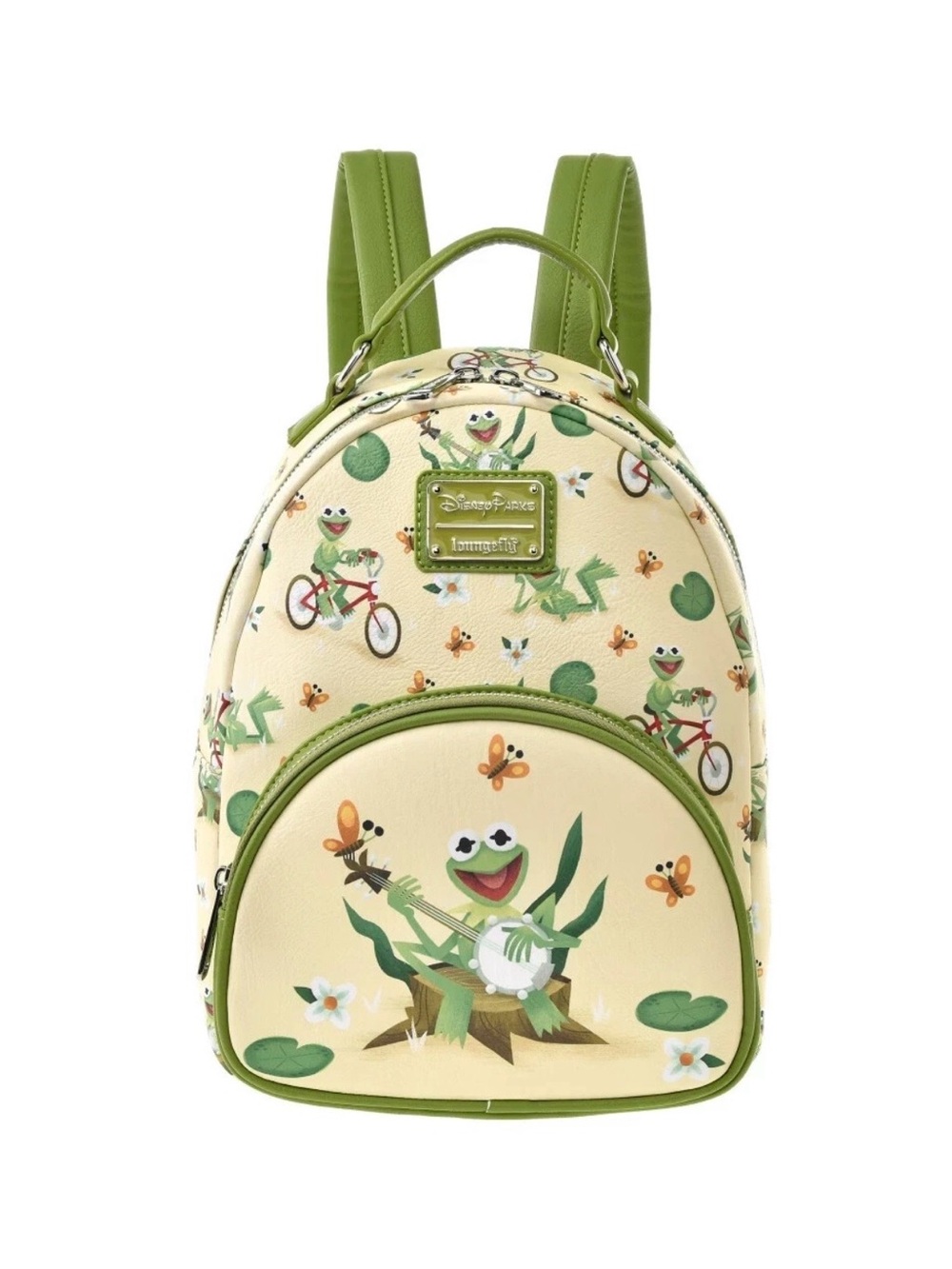 Brand New Disney Parks Loungefly Kermit Mini Backpack + Miss Piggy Pen - Picture 4 of 8